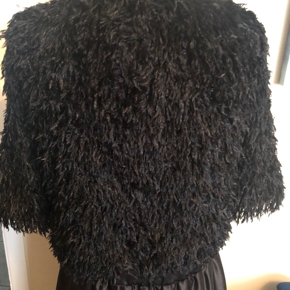 IMPERIAL black shaggy crop top size medium - Picture 8 of 10